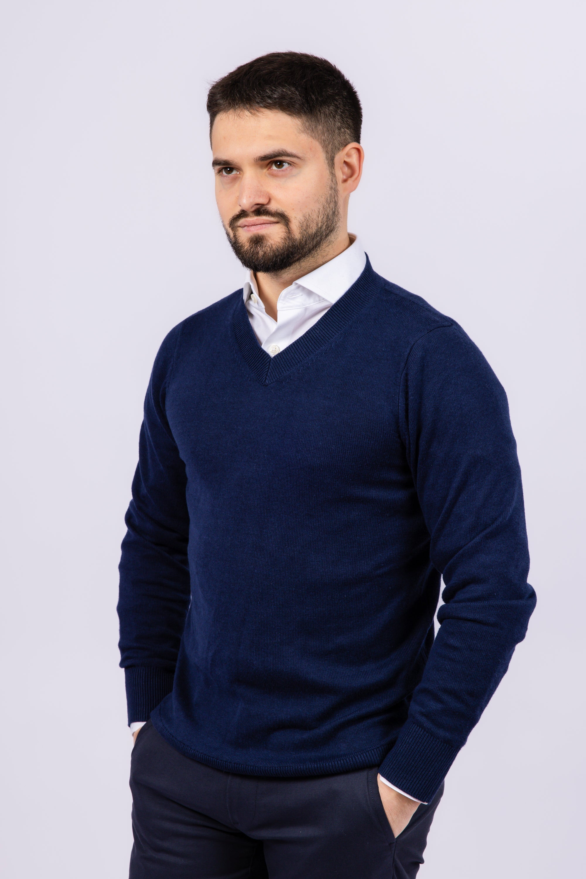 V Neck Pullover Sweater