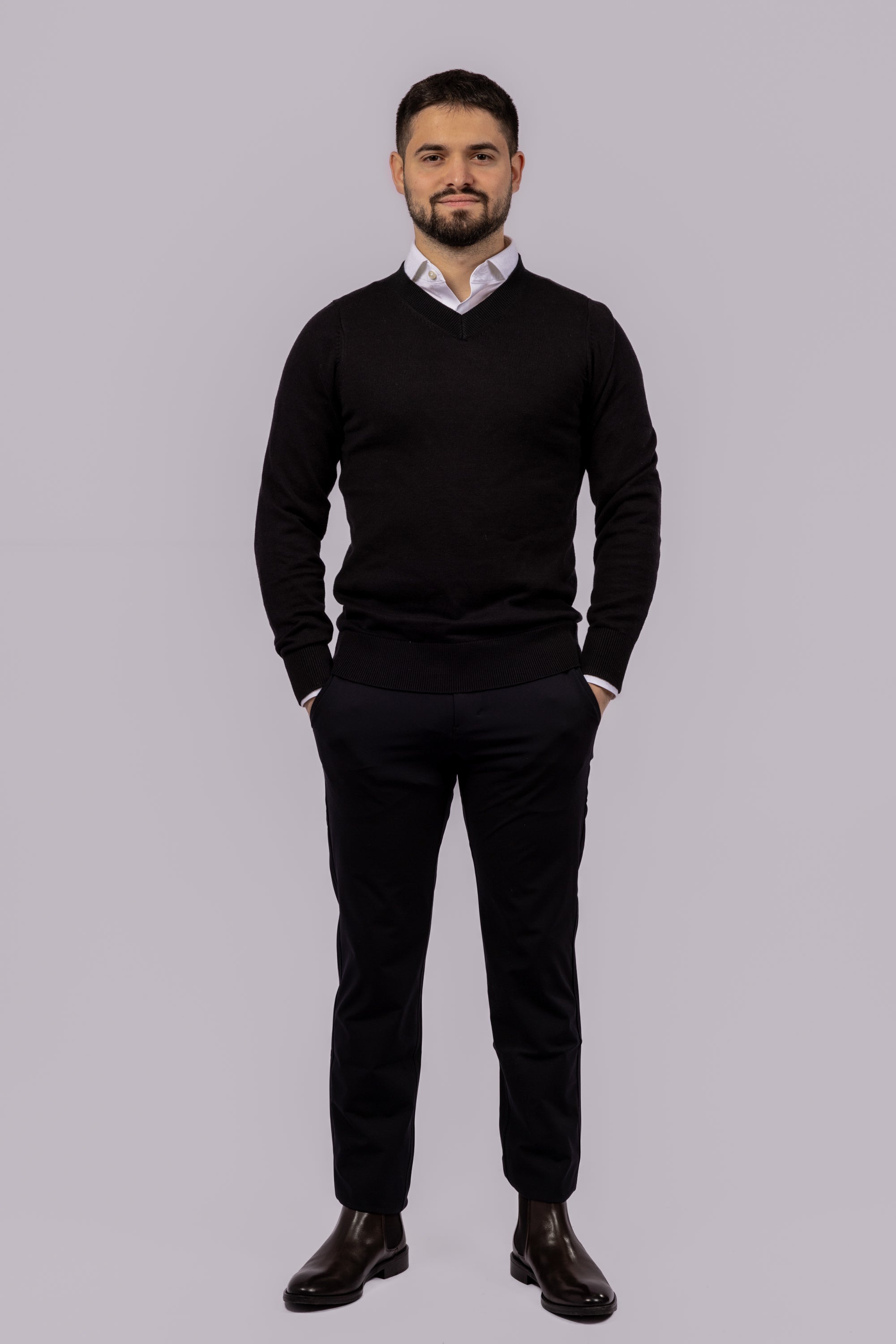 V Neck Pullover Sweater