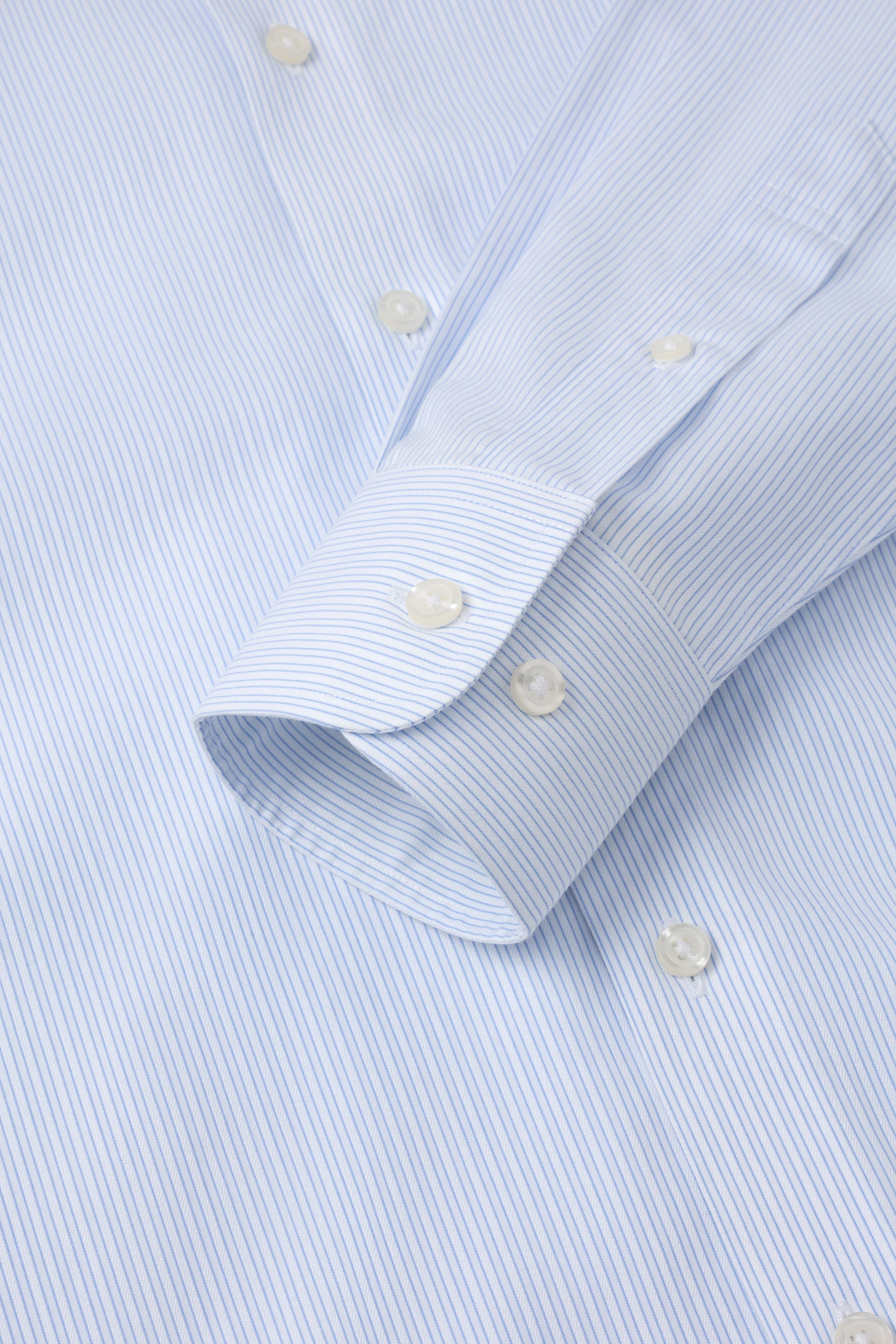 Greenwich Light Blue Textured Stripe Shirt