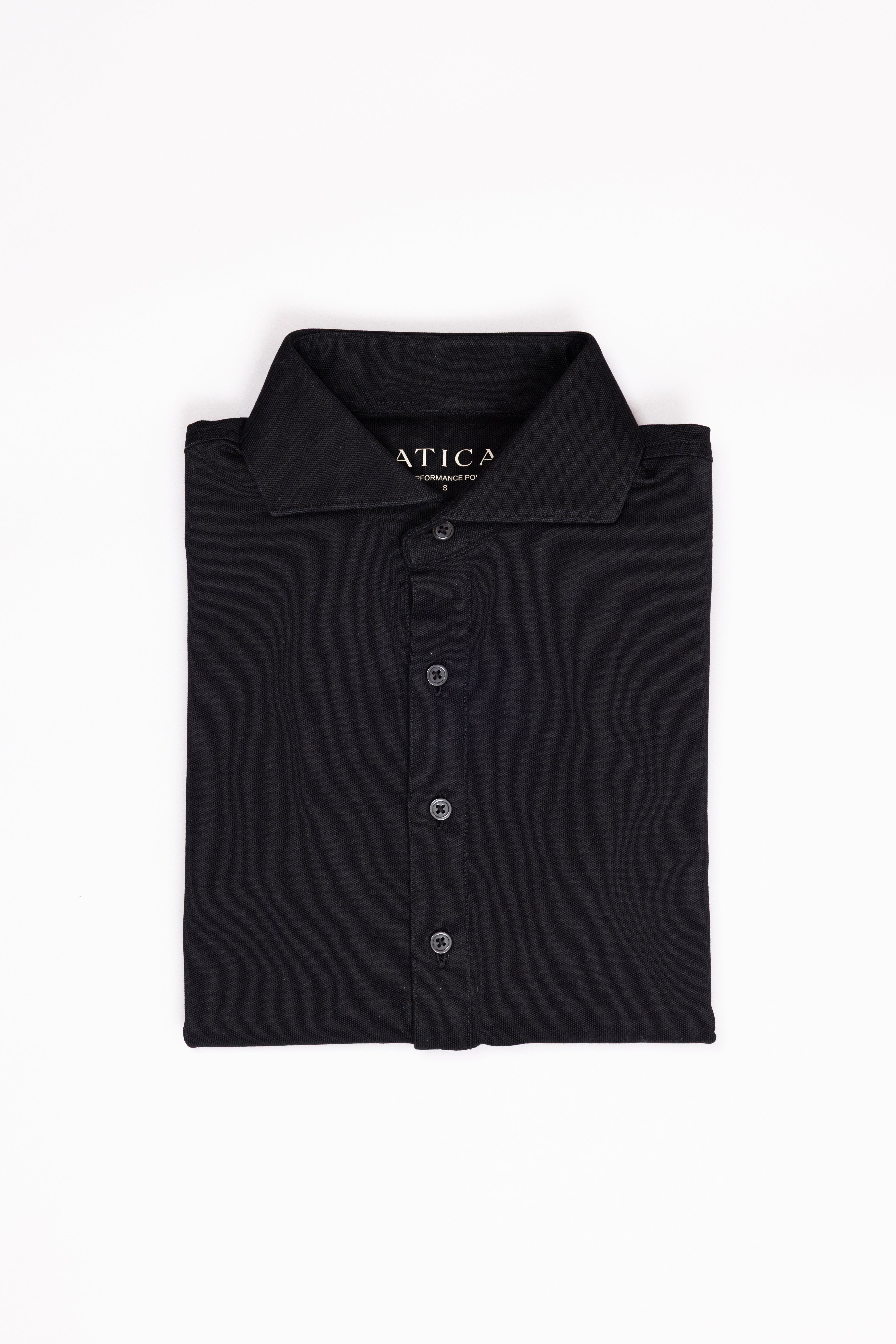 Dress Collar Performance Polo - Black