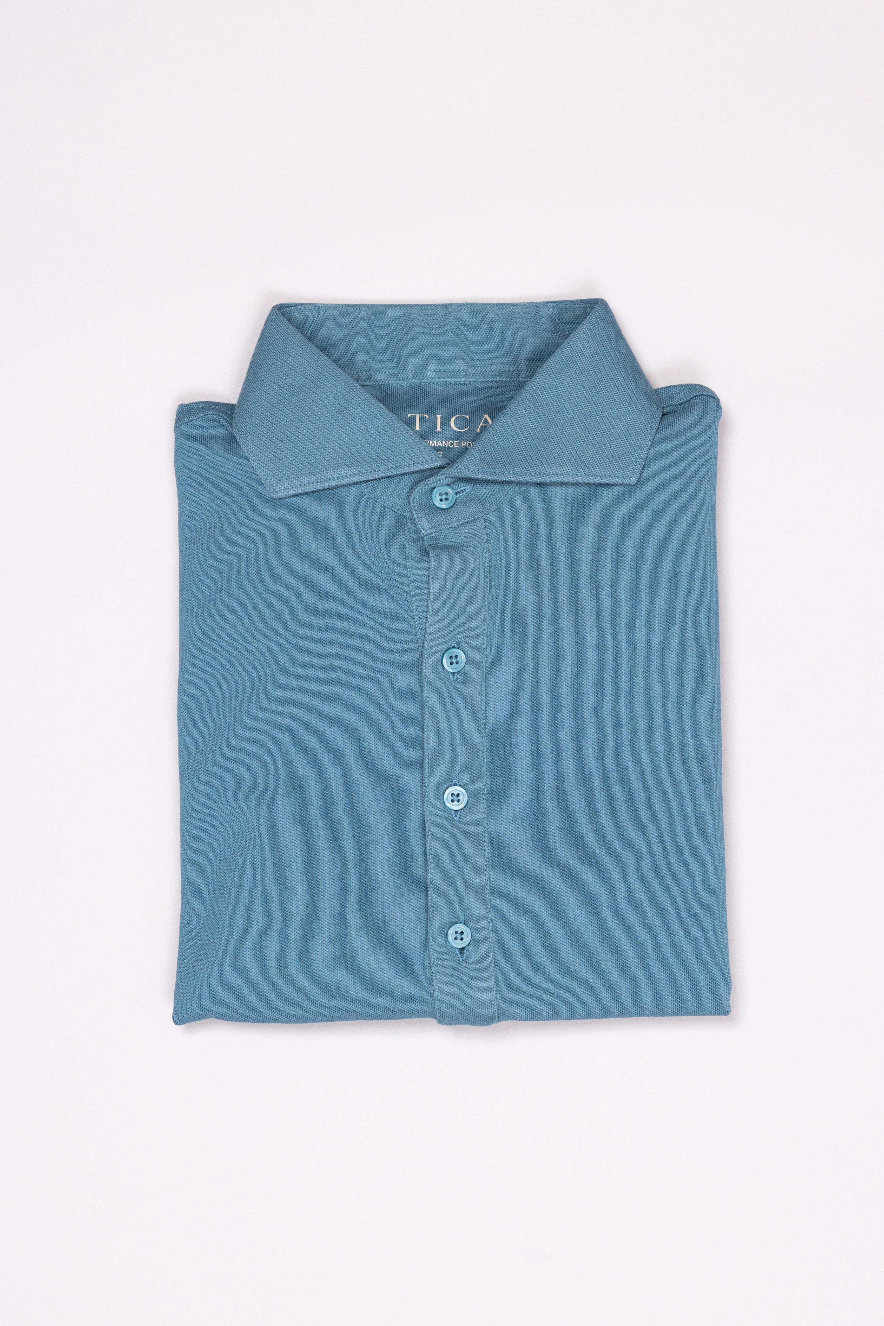 Dress Collar Performance Polo - Turquoise