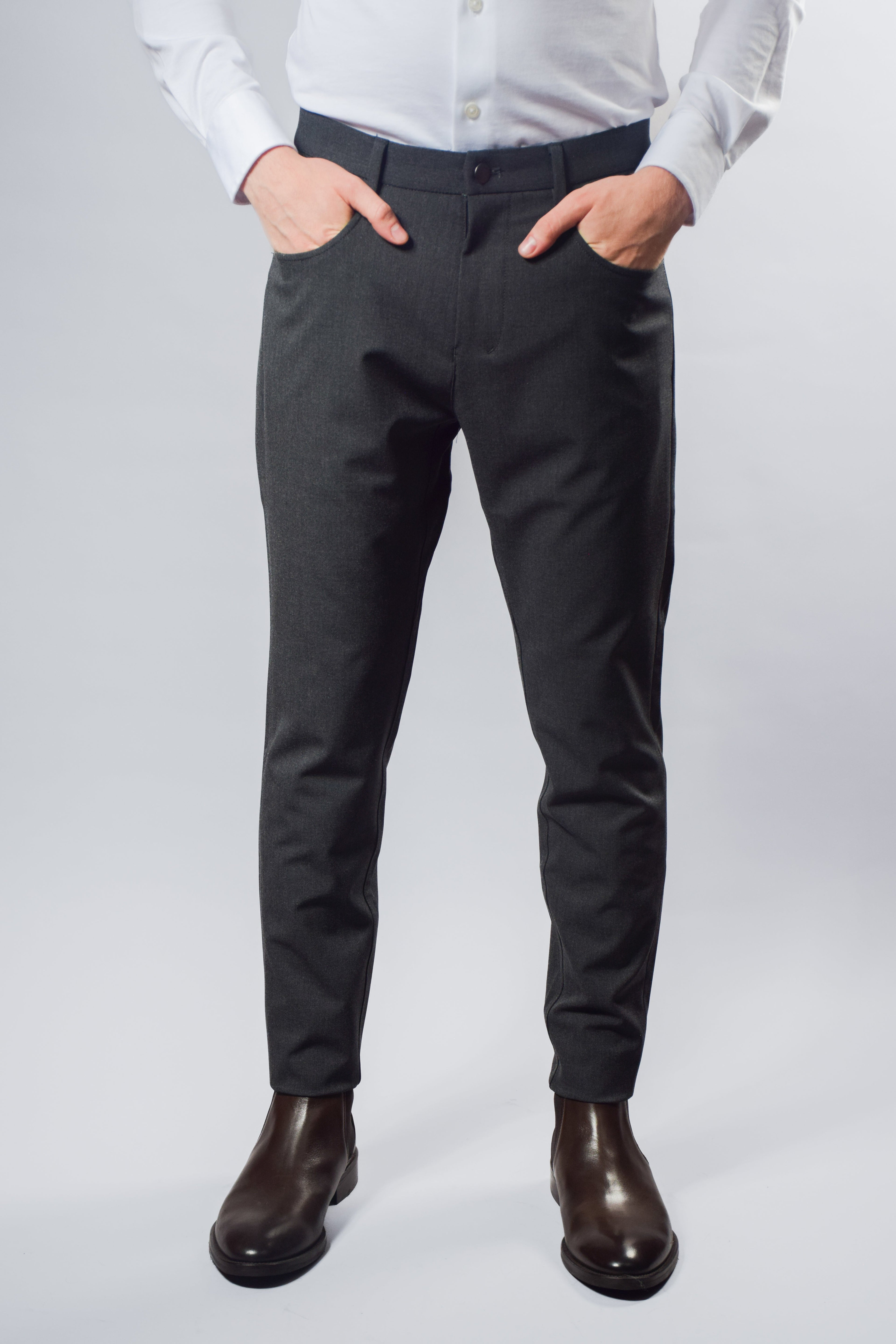 Charcoal Classic Essential Stretch Pants