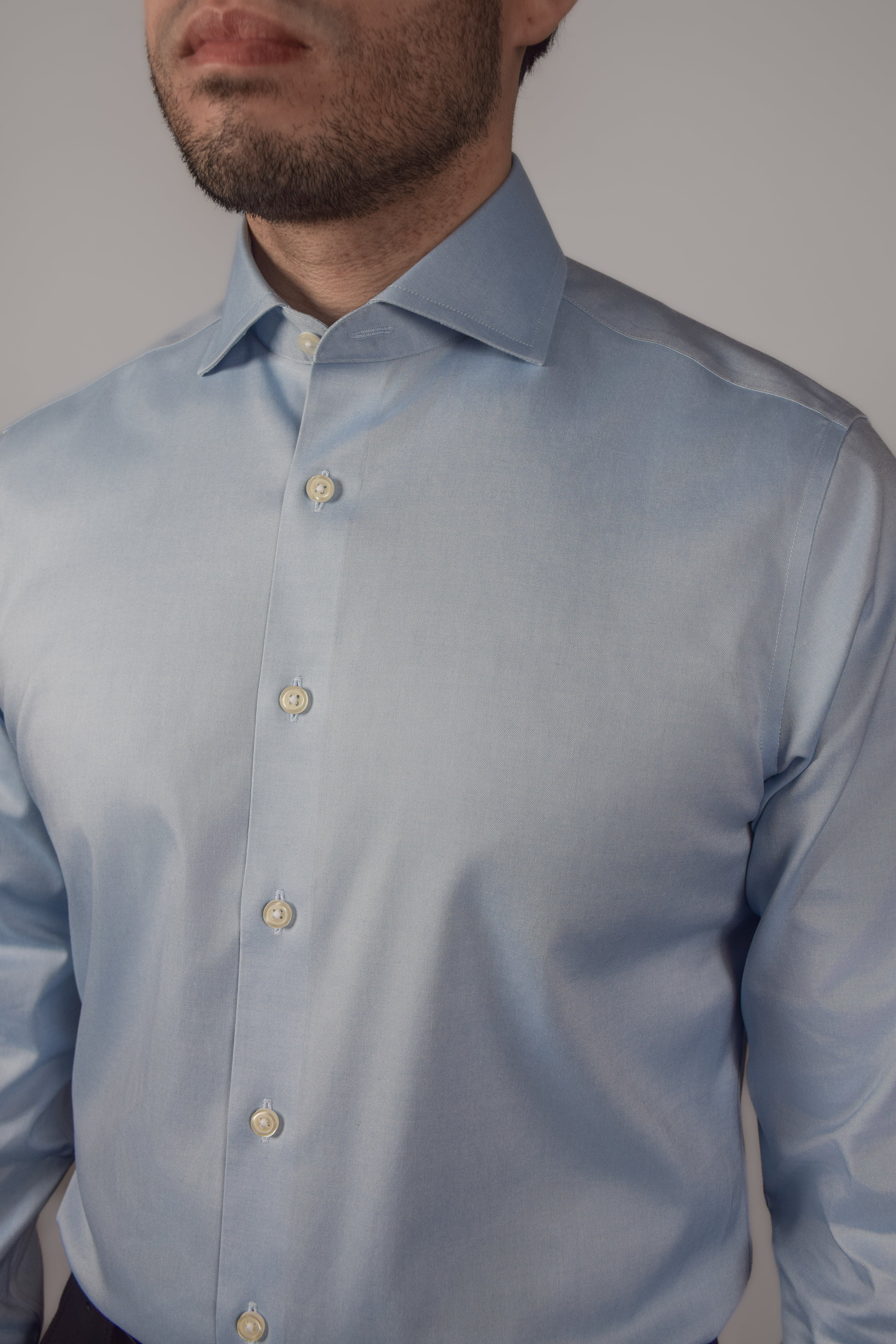 Boston Blue Pinpoint Shirt