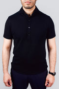Dress Collar Performance Polo - Black