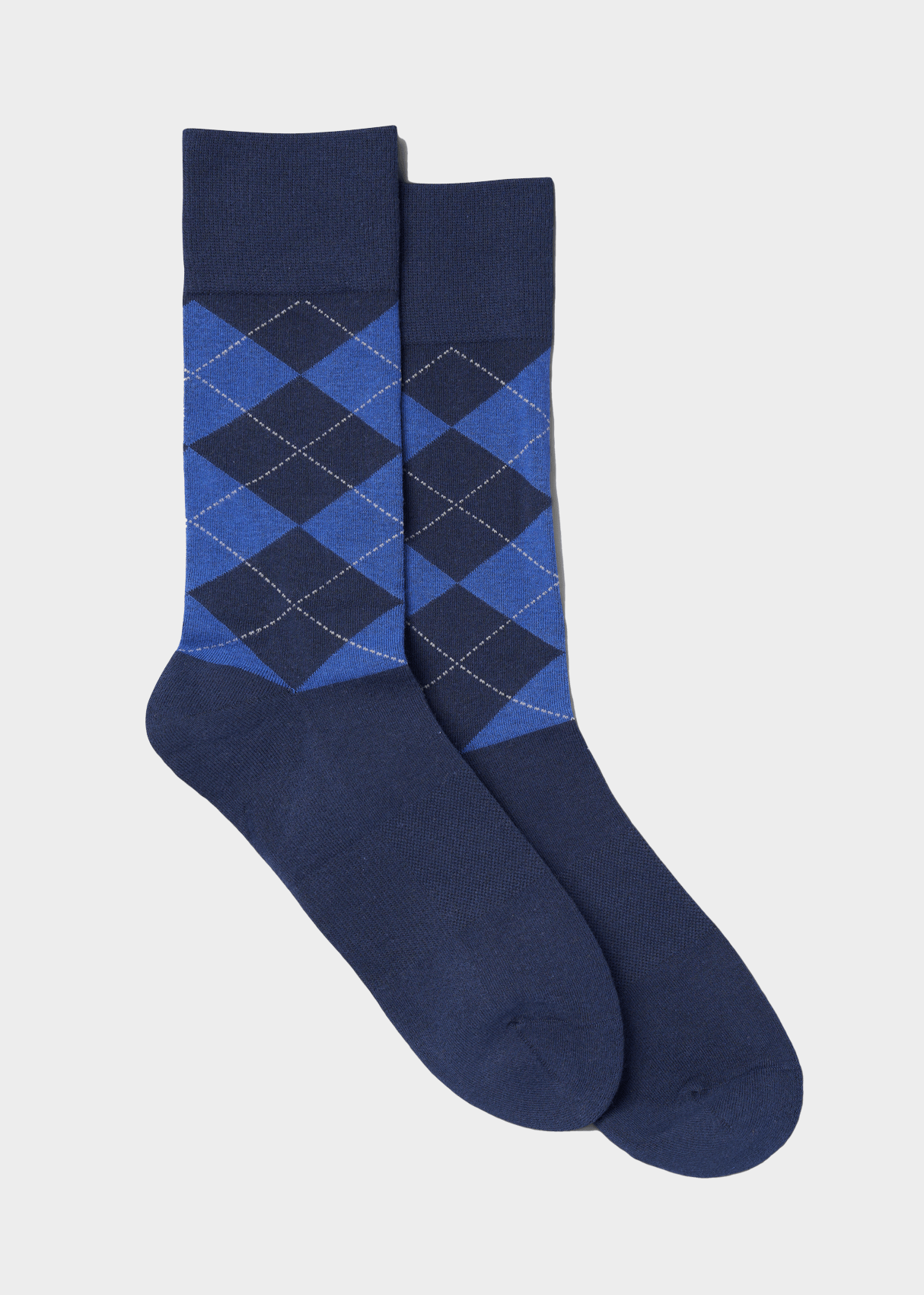 Everyday Comfort Socks - Argyle Pattern