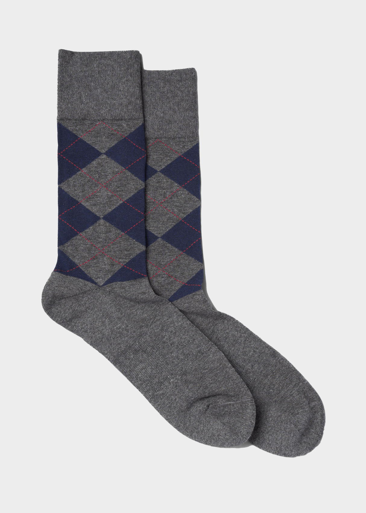 Everyday Comfort Socks - Argyle Pattern