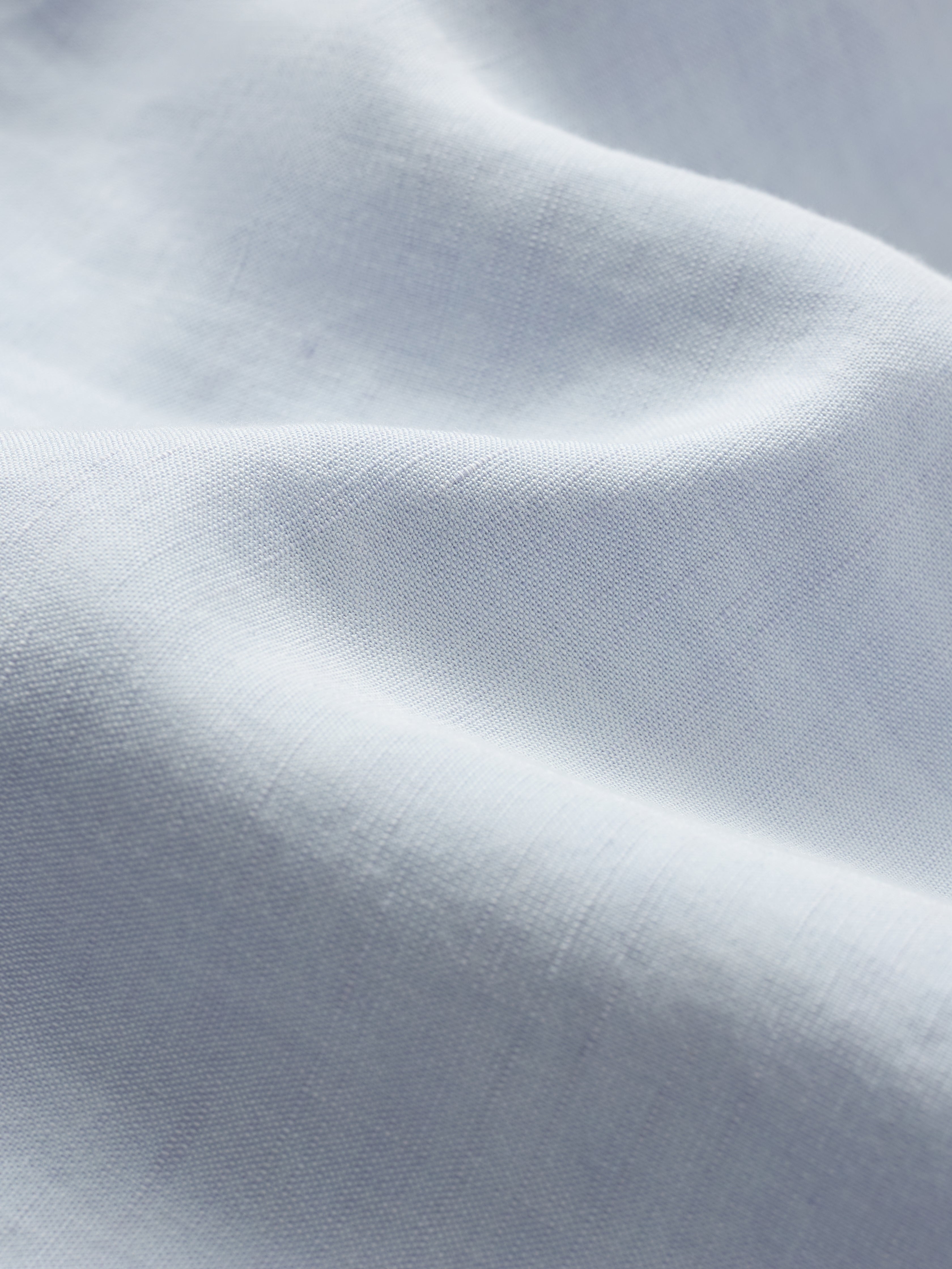 Sky Blue Short Sleeve Linen Shirt