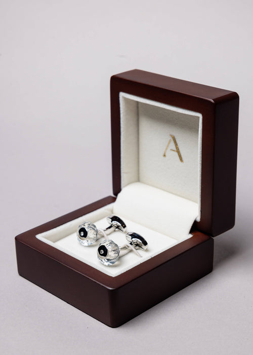 Crystal Knob Cufflinks