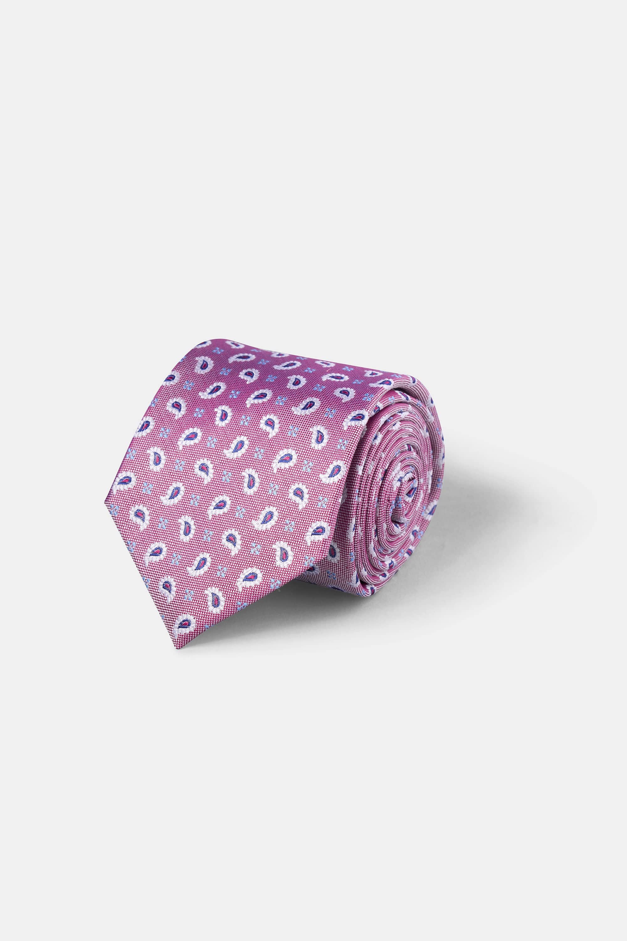 Woven Tie | 100 Percent Silk | Small Paisley Pattern