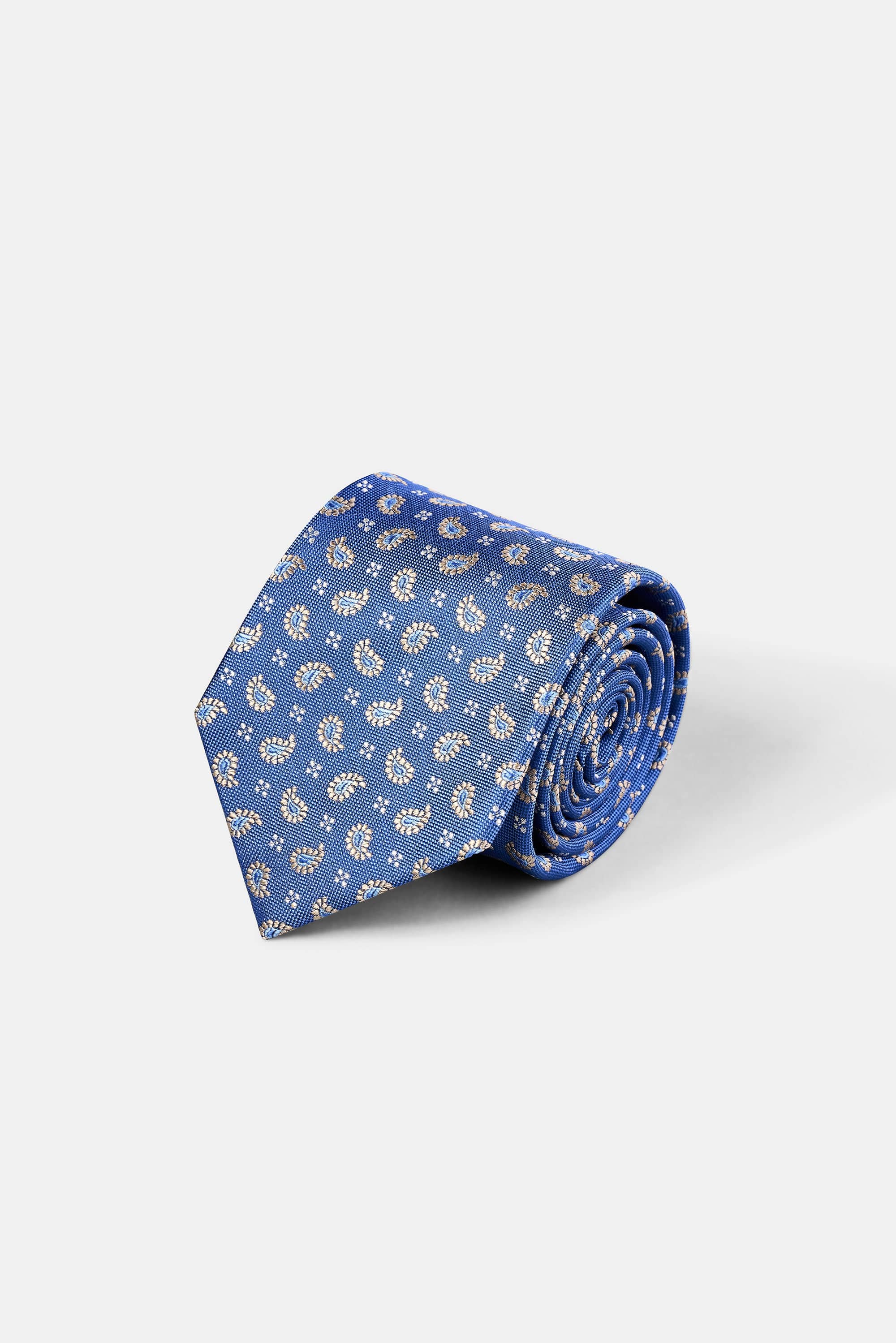 Woven Tie | 100 Percent Silk | Small Paisley Pattern