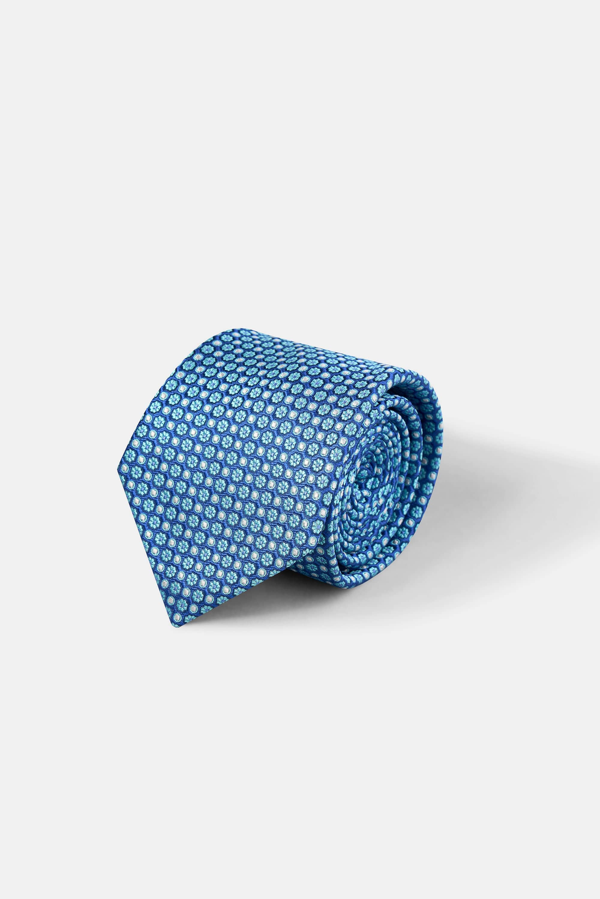 Woven Tie | 100 Percent Silk | Micro Floral Pattern