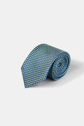Woven Tie | 100 Percent Silk | Micro Floral Pattern