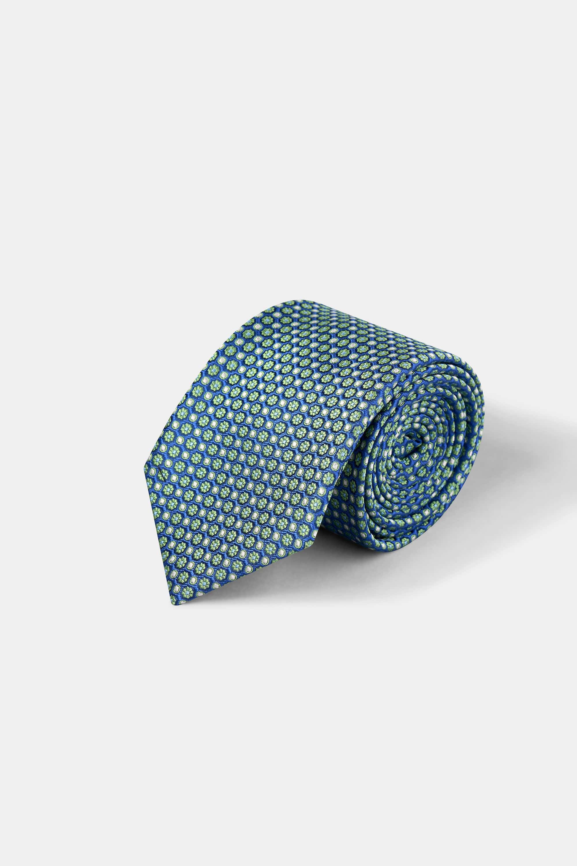 Woven Tie | 100 Percent Silk | Micro Floral Pattern