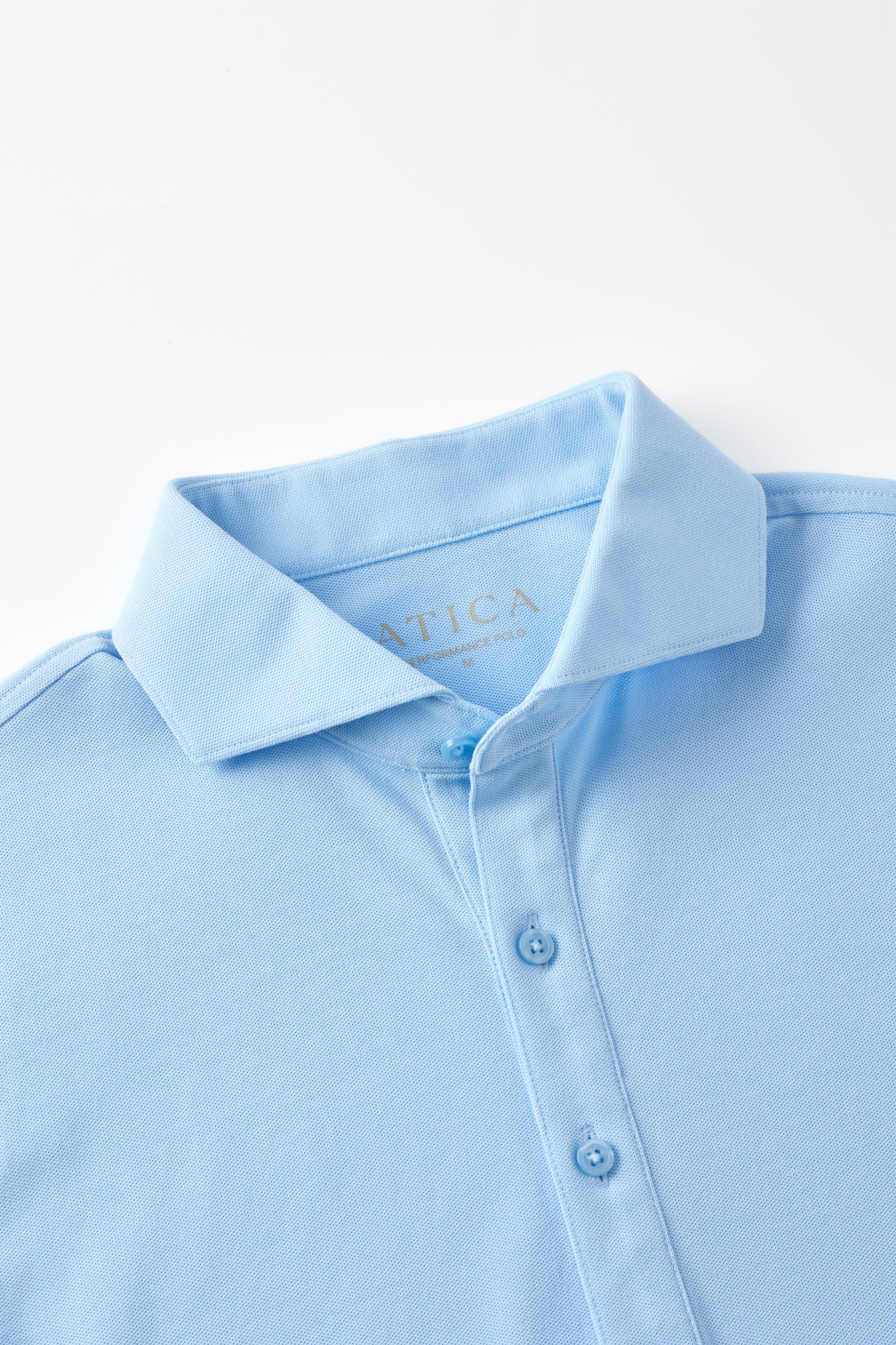 Dress Collar Performance Polo - Sky Blue