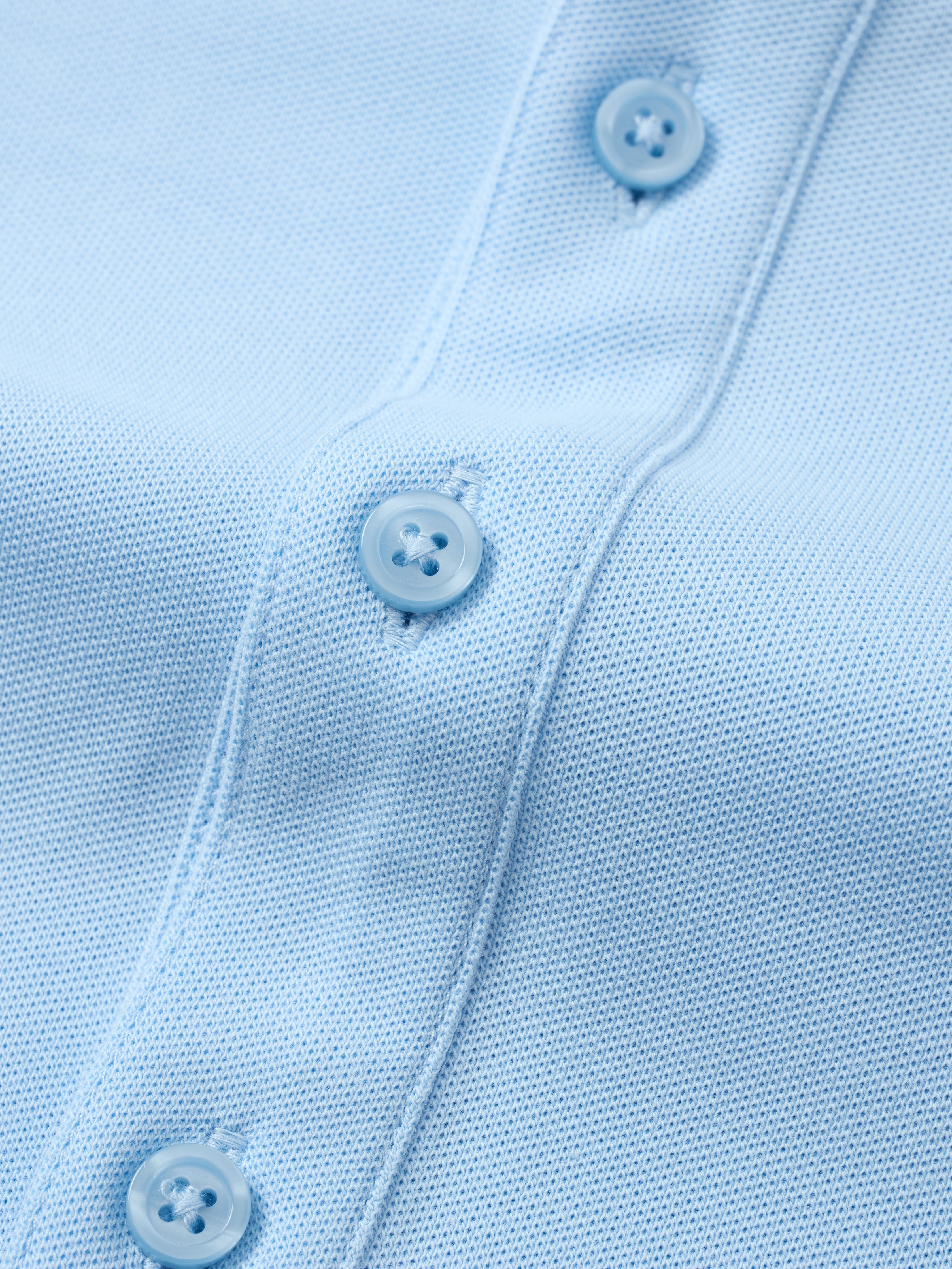 Dress Collar Performance Polo - Sky Blue