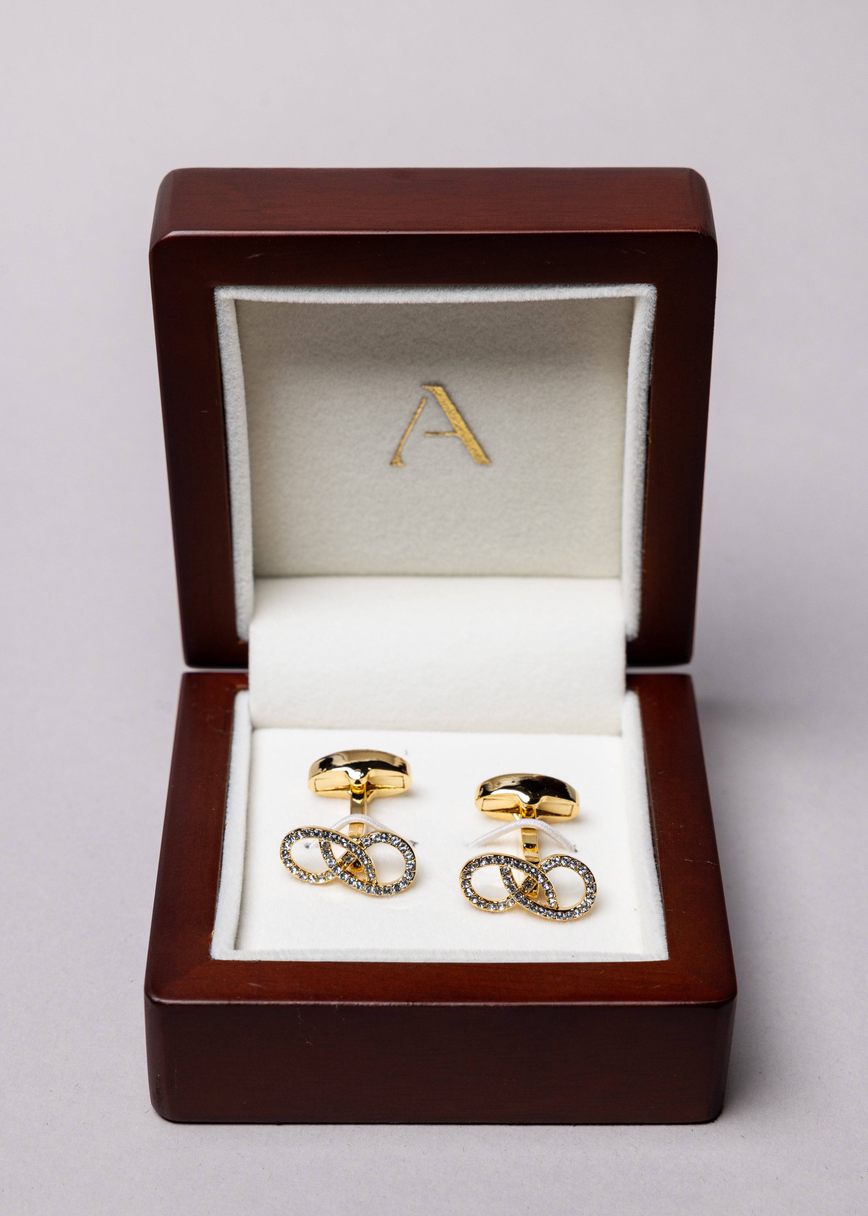 Swarovski Infinity Shaped Cufflinks