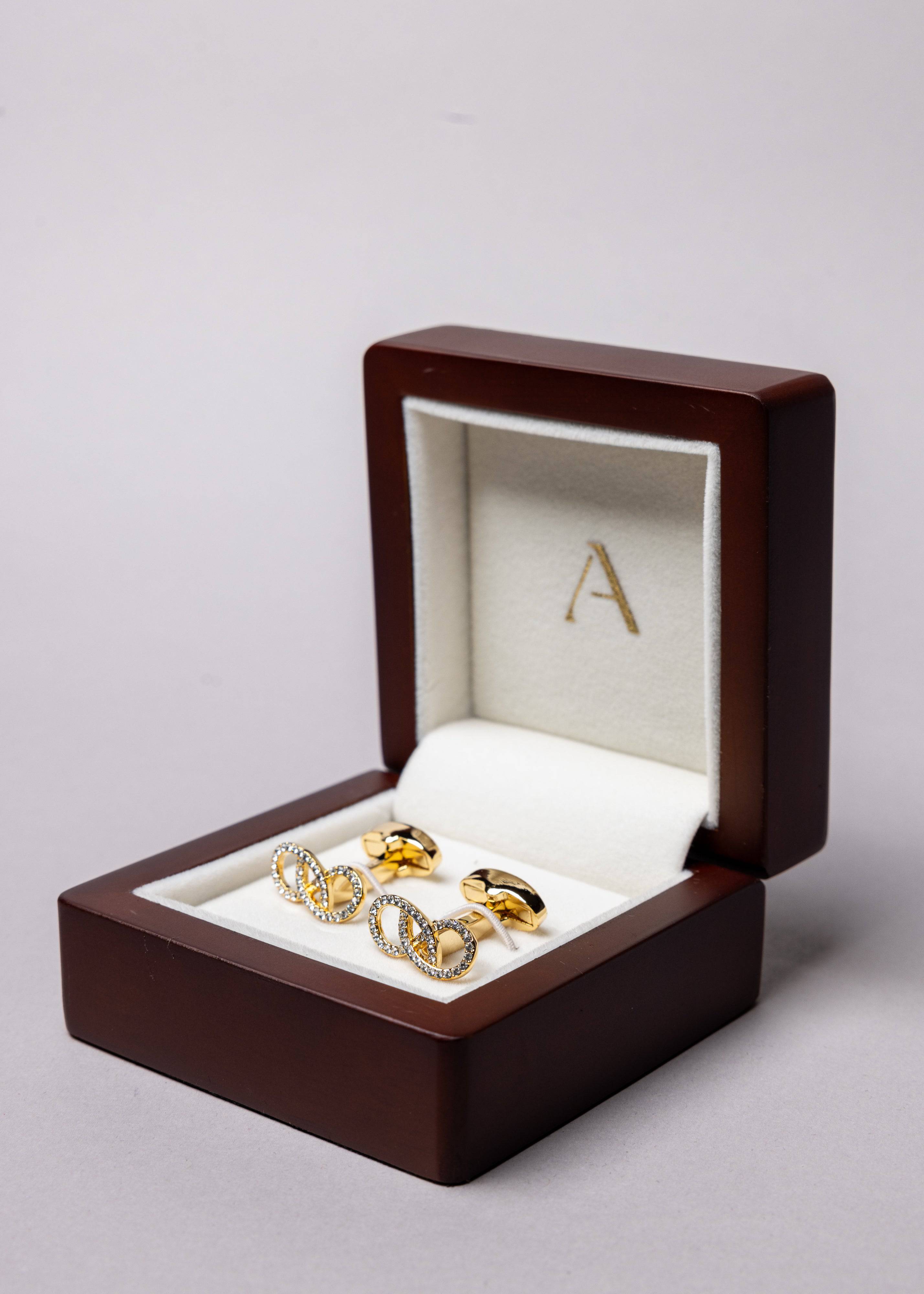 Swarovski Infinity Shaped Cufflinks