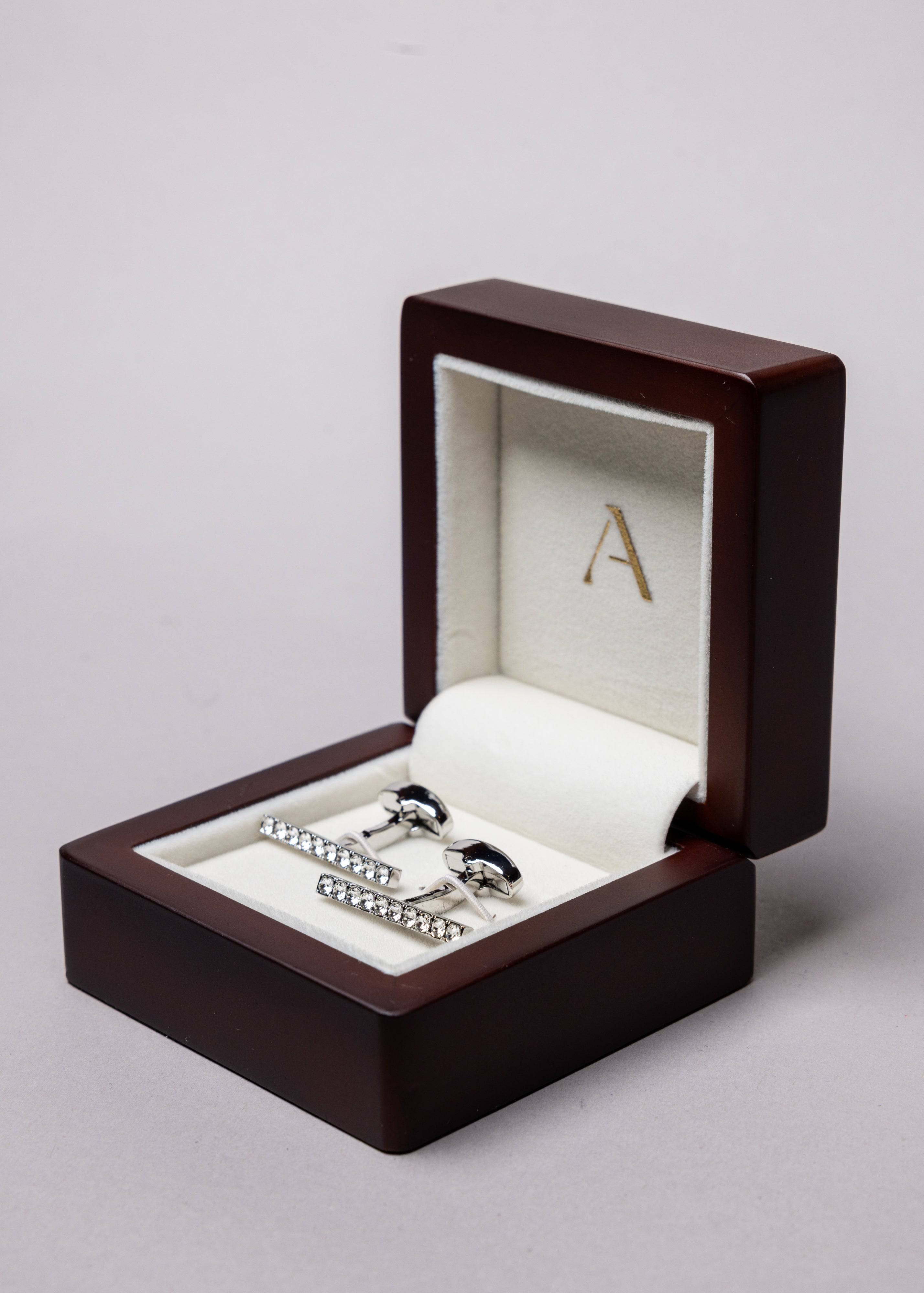 Swarovski Shimmer Bar Cufflinks