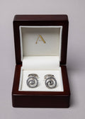 Swarovski Spiral Stud Cufflinks