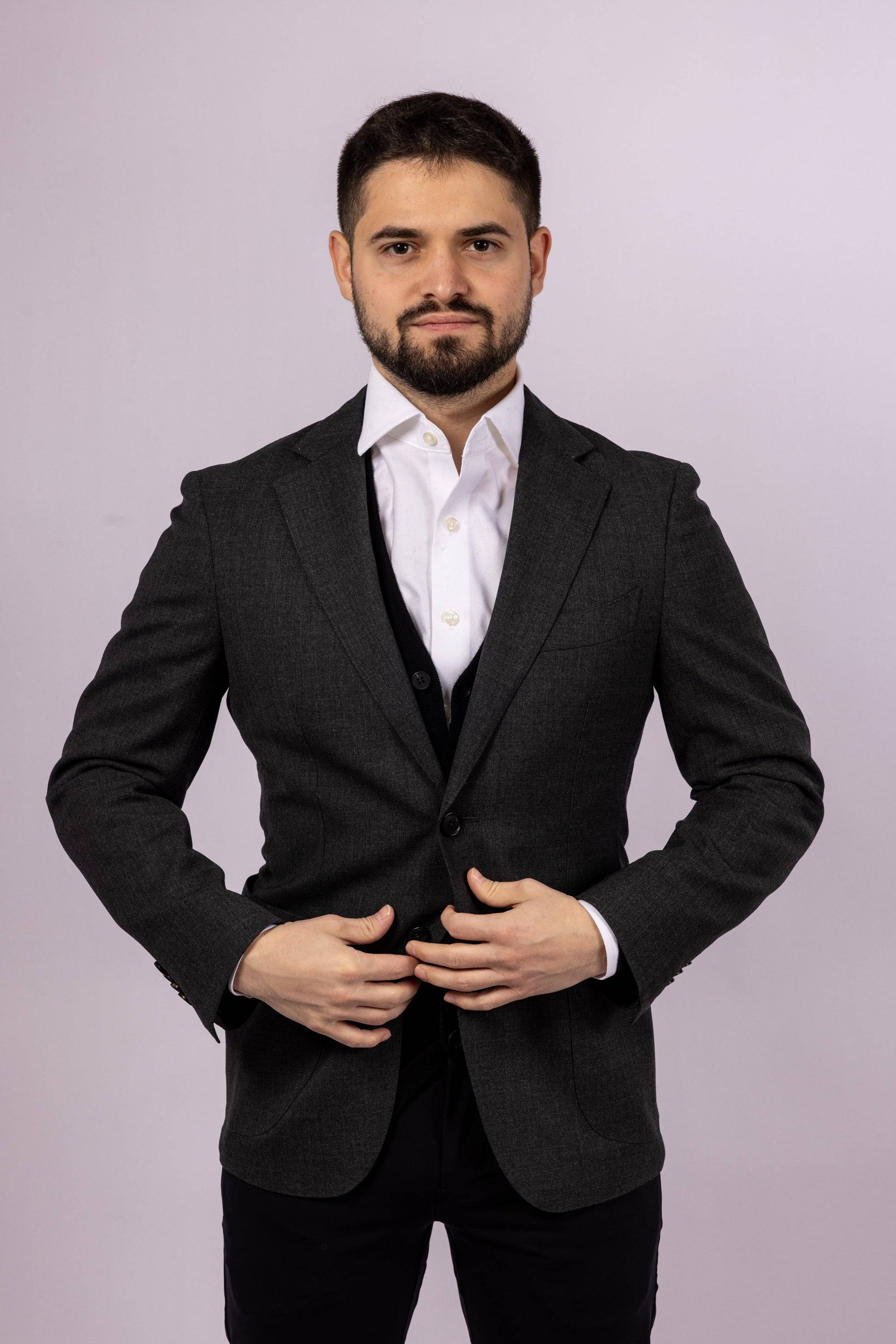 Cerruti Travel Blazer | Charcoal