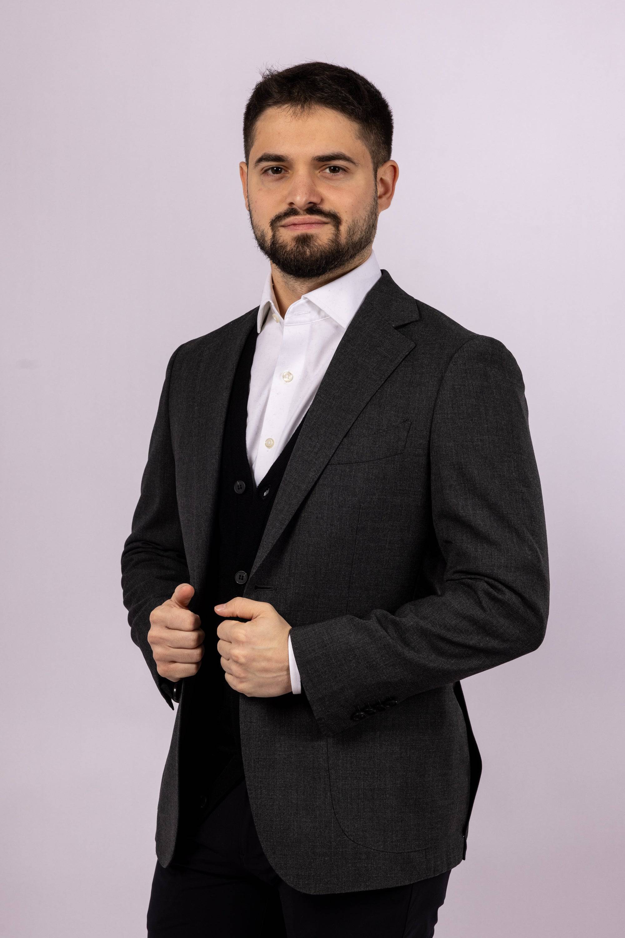 Cerruti Travel Blazer | Charcoal