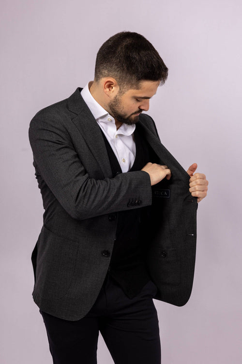 Cerruti Travel Blazer | Charcoal