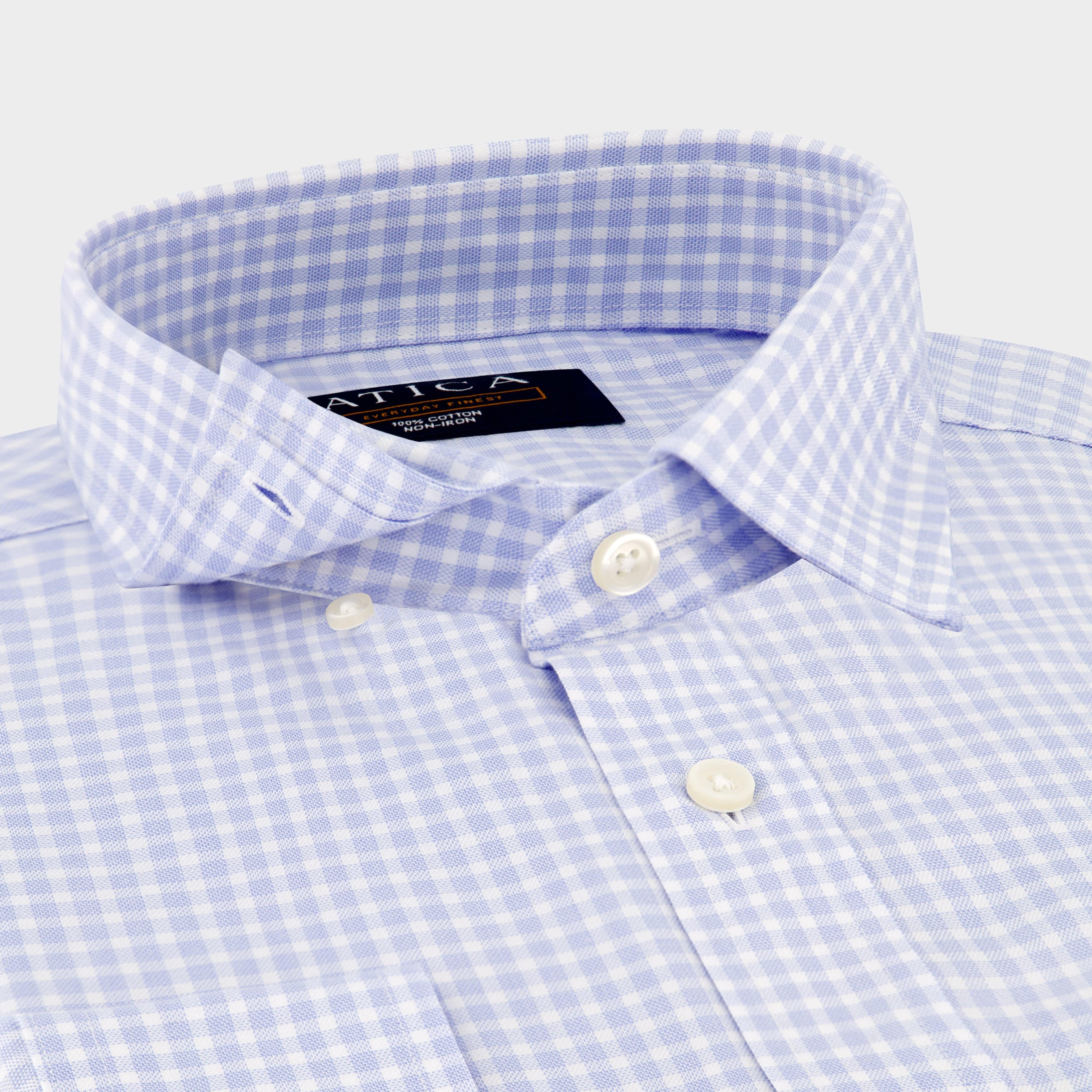 EVERYDAY Light Blue Gingham Shirt