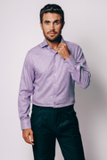 Greenwich Purple Check Shirt