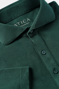 Dress Collar Performance Polo - Dark Green