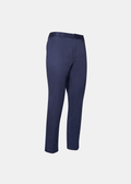 Solid Cotton Dress Navy Pants
