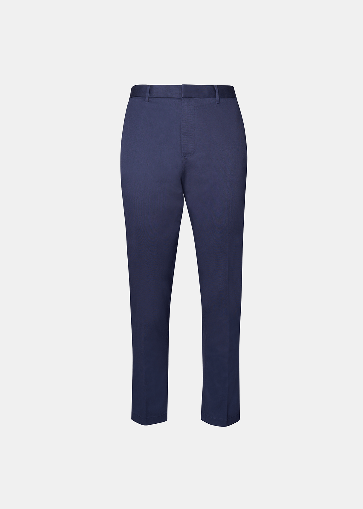 Solid Cotton Dress Navy Pants