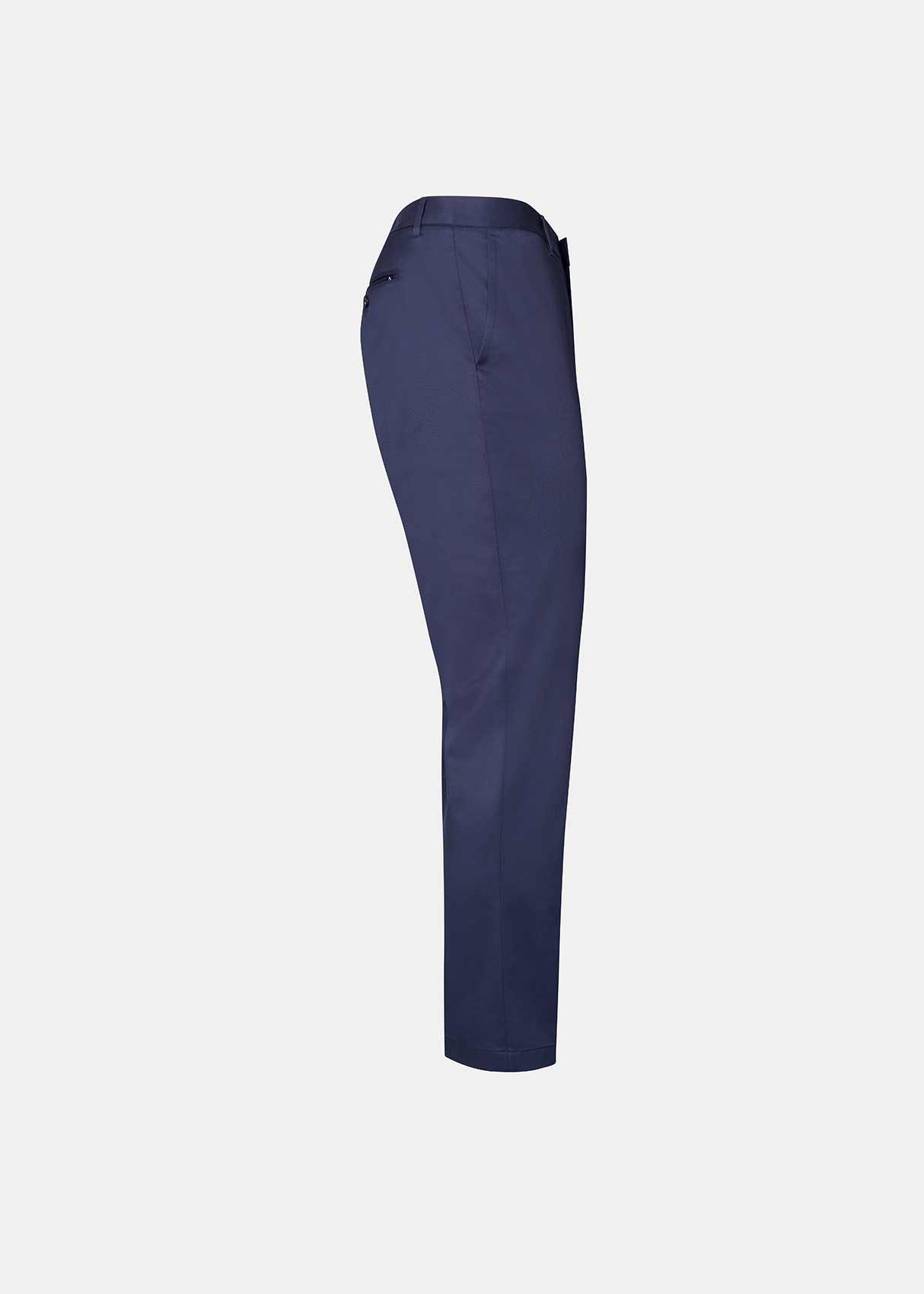 Solid Cotton Dress Navy Pants